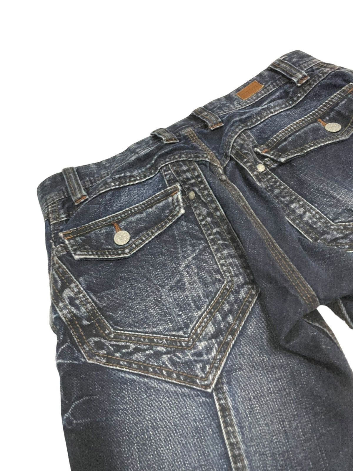 Hysteric Glamour × Nicole Club Nicole Club Ezyme Laser Wash Claw Mark Studded Jeans Size US 30 / EU 46 - 17 Thumbnail