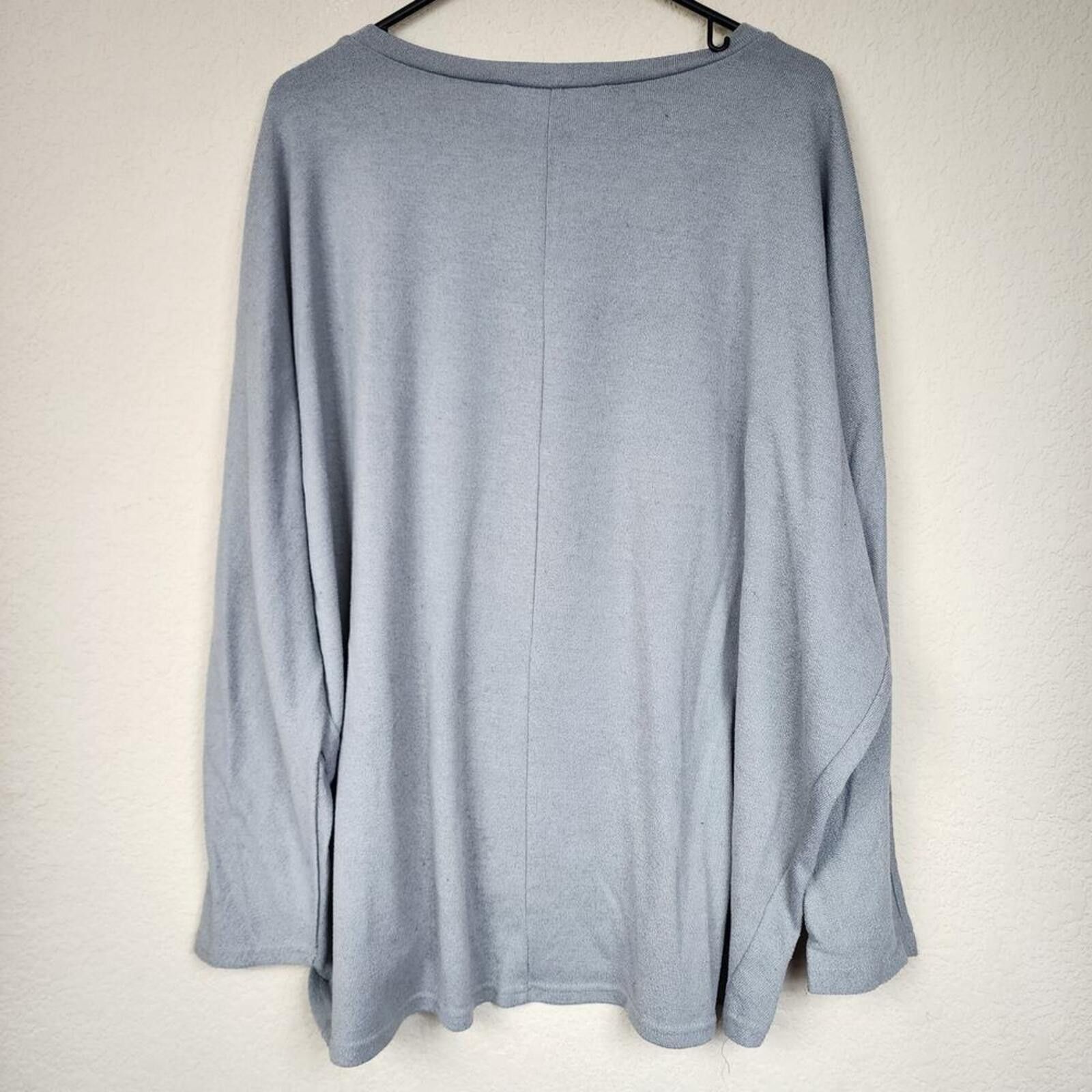 Other Zanzea XL Grey Gray Long Sleeve Thin Sweater Size XL / US 12-14 / IT 48-50 - 2 Thumbnail