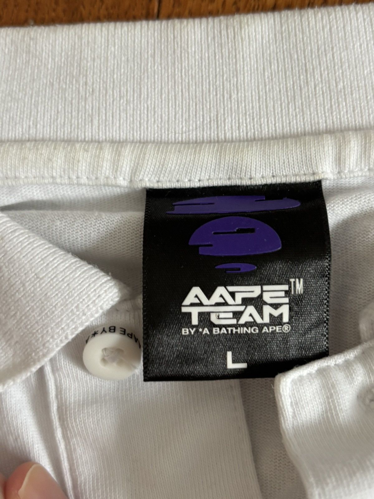 Aape AAPE Graphic Print Polo Shirt Size US L / EU 52-54 / 3 - 4 Thumbnail
