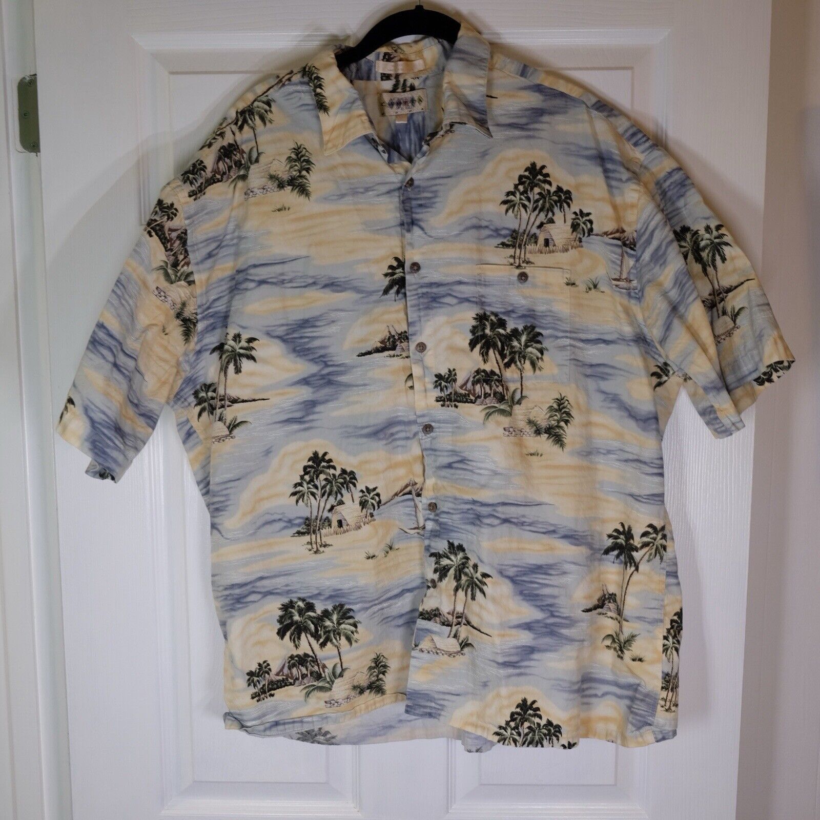 Campia Moda Campia Moda XXL Hawaiian Shirt Tropical Island Print Cotton Size US XXL / EU 58 / 5 - 2 Thumbnail
