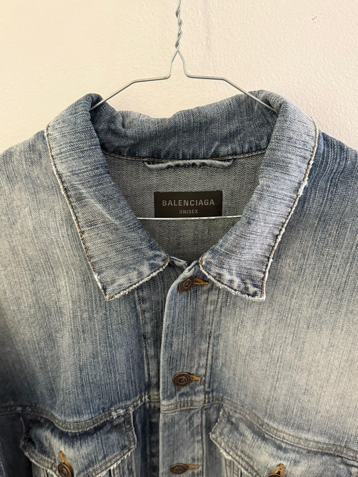 Balenciaga FW24 Y2K TRIBAL TATTOO DENIM JACKET Size US XXL / EU 58 / 5 - 4 Thumbnail