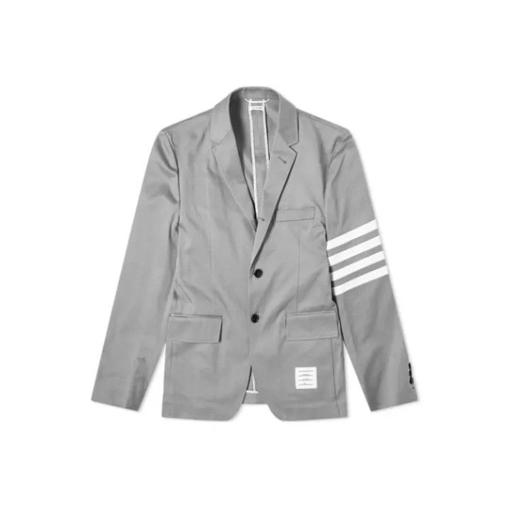 Thom Browne Thom Browne Gray Classic Double-Slit Suit Jacket Size US S / EU 44-46 / 1 - 1 Thumbnail