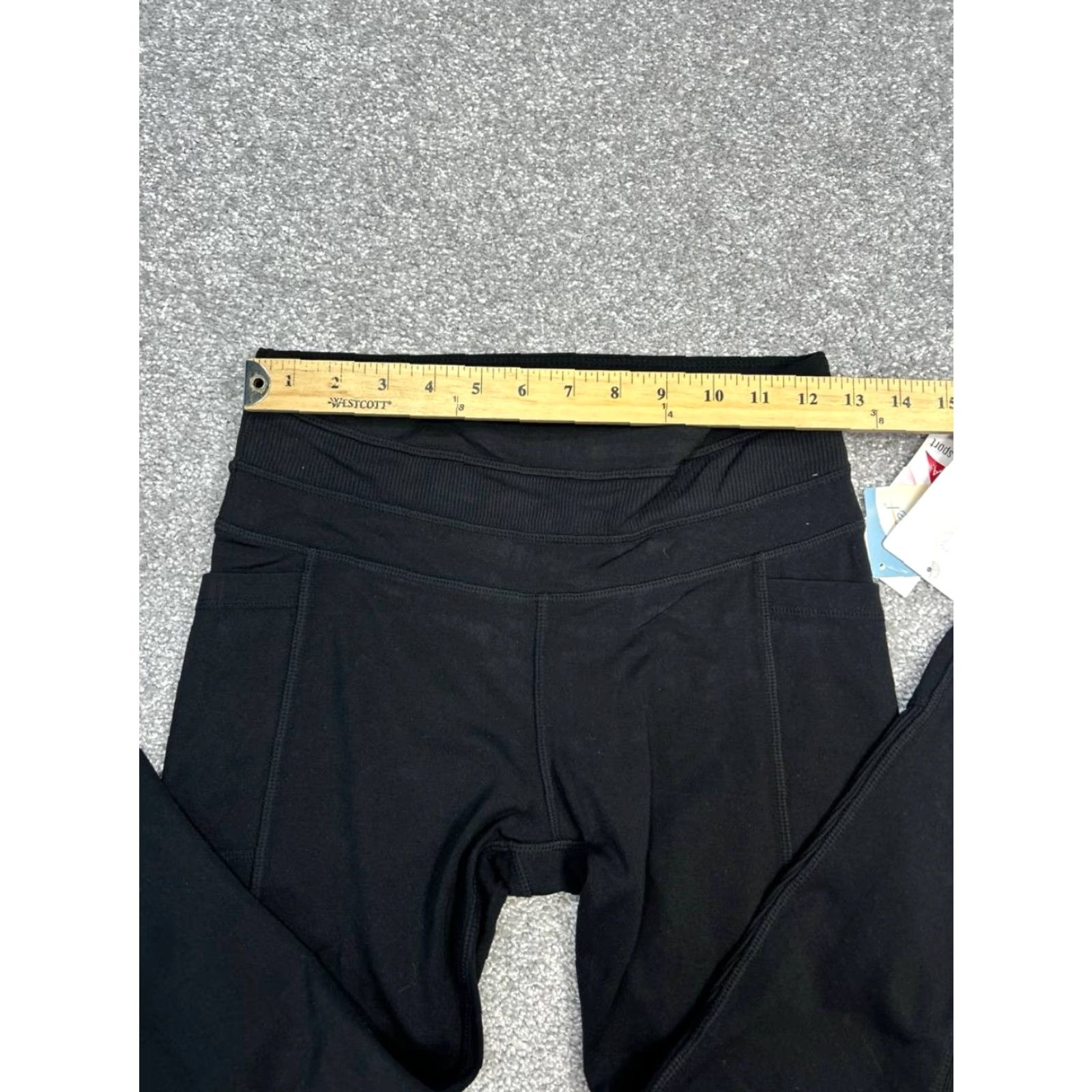 Athleta Athleta Excursion Tight Joggers Womens S Black Nylon Spandex Mid Rise 27.5 Inseam Running Jogging Athleisure Pocket Comfort Easy Care Size 28" / US 6 / IT 42 - 3 Thumbnail