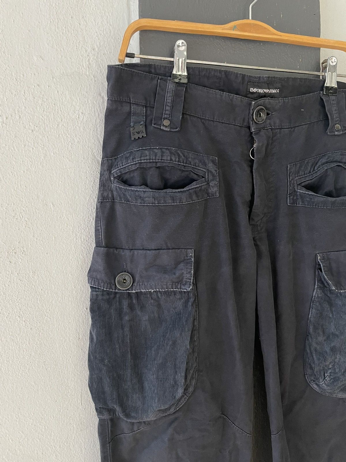 Emporio Armani 90’ Emporio Armani Double Pocket Corduroy Pants Size US 32 / EU 48 - 8 Thumbnail