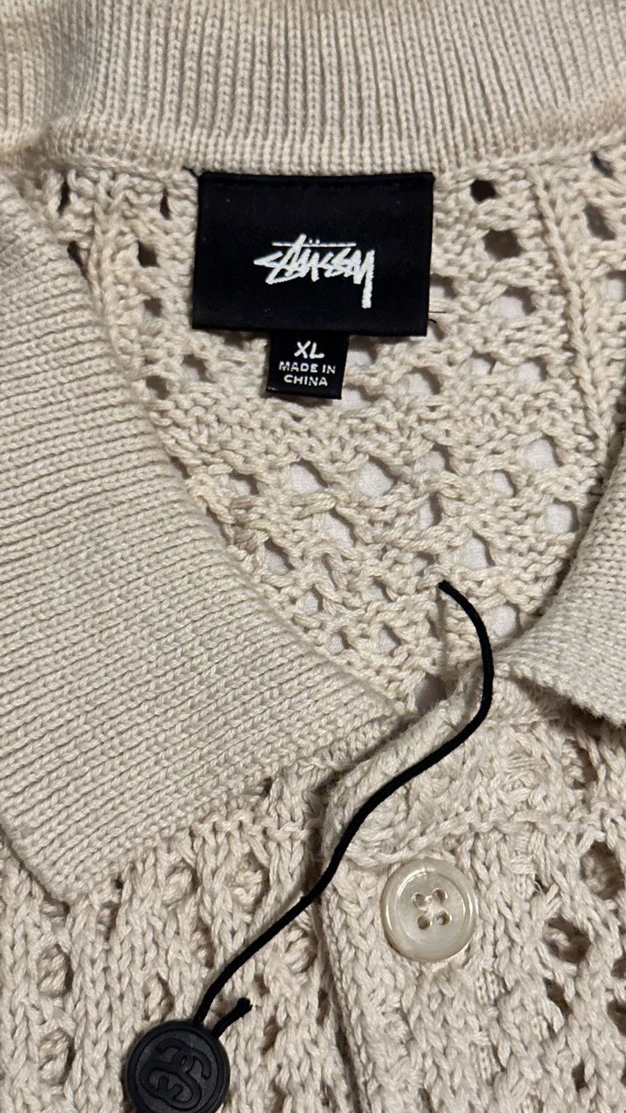 Stussy Stussy Crochet Button up Size US XL / EU 56 / 4 - 5 Thumbnail