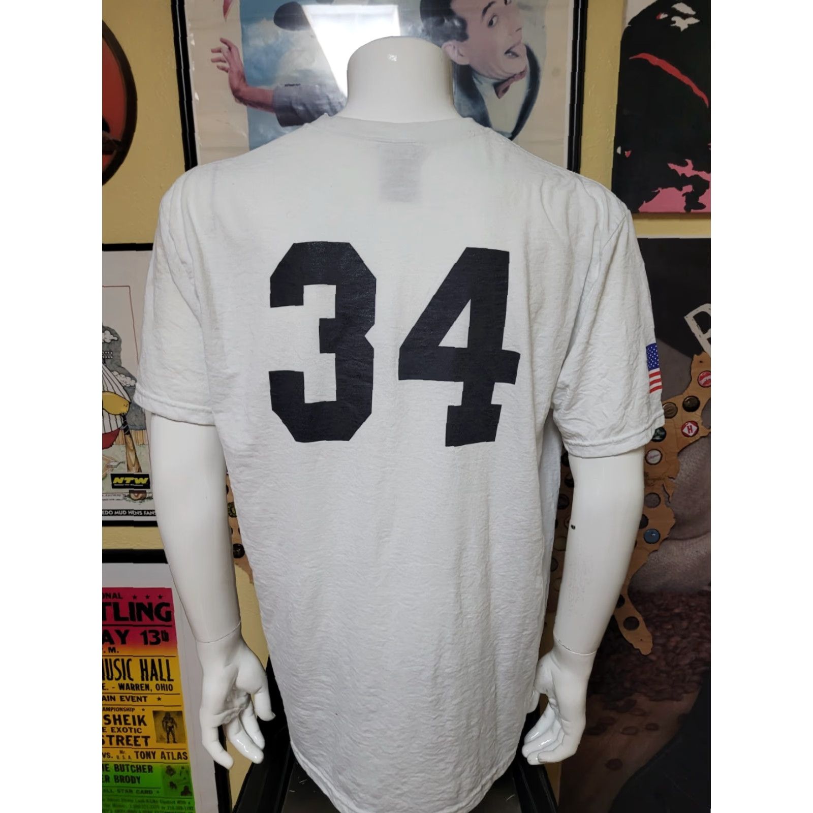 Jerzees VTG Bushwaller's FC Soccer Jersey T Shirt L Men's White Jerzees 100% Polyester Crew Neck Short Sleeve Fields Bar Sports 90s Size US L / EU 52-54 / 3 - 4 Thumbnail