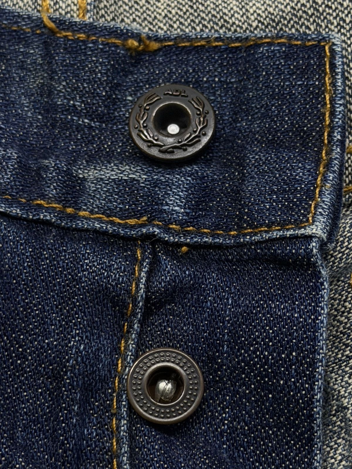 Japanese Brand Vintage Y2K Artisan De Luxe Destroy Blue | Slim Straight W32 Size US 32 / EU 48 - 10 Thumbnail