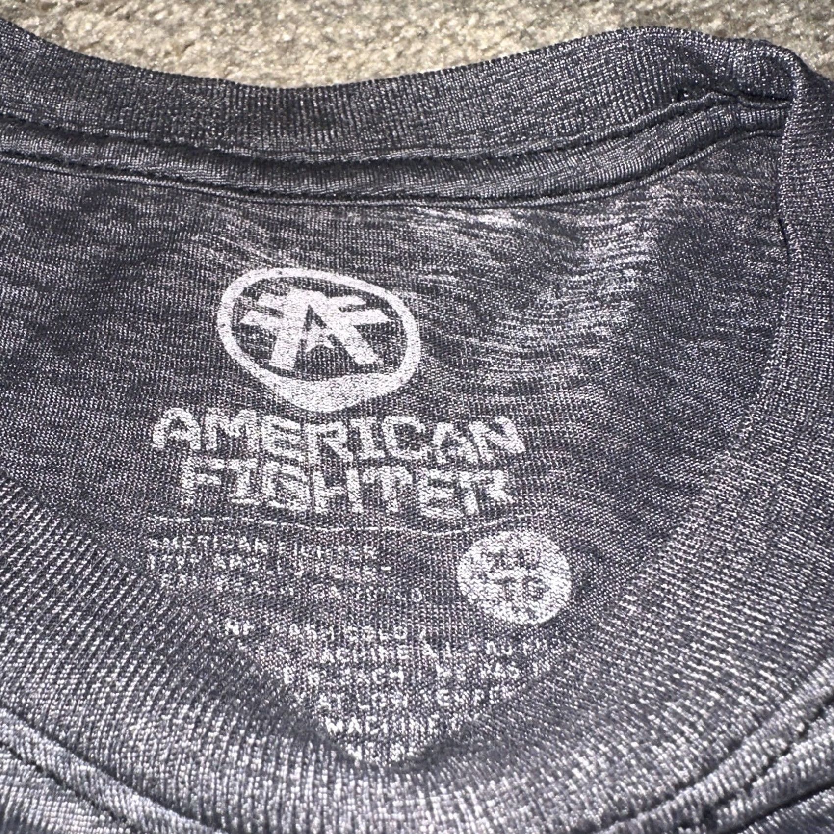 Vintage VINTAGE American Fighter Shirt Mens XL Gray Size US XL / EU 56 / 4 - 3 Thumbnail