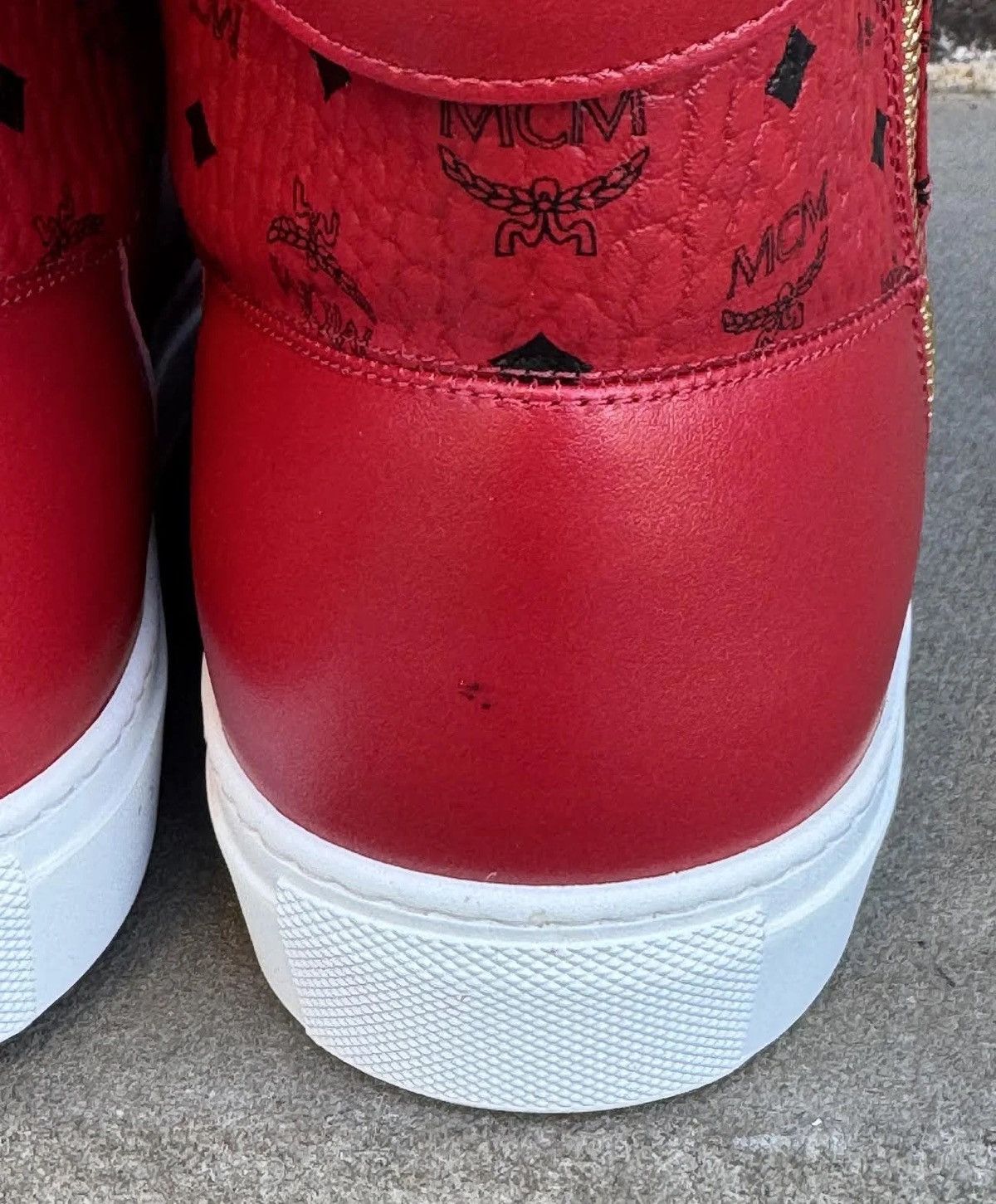 MCM MCM Red Leather Hi (Size 44) Size US 10 / EU 43 - 5 Thumbnail