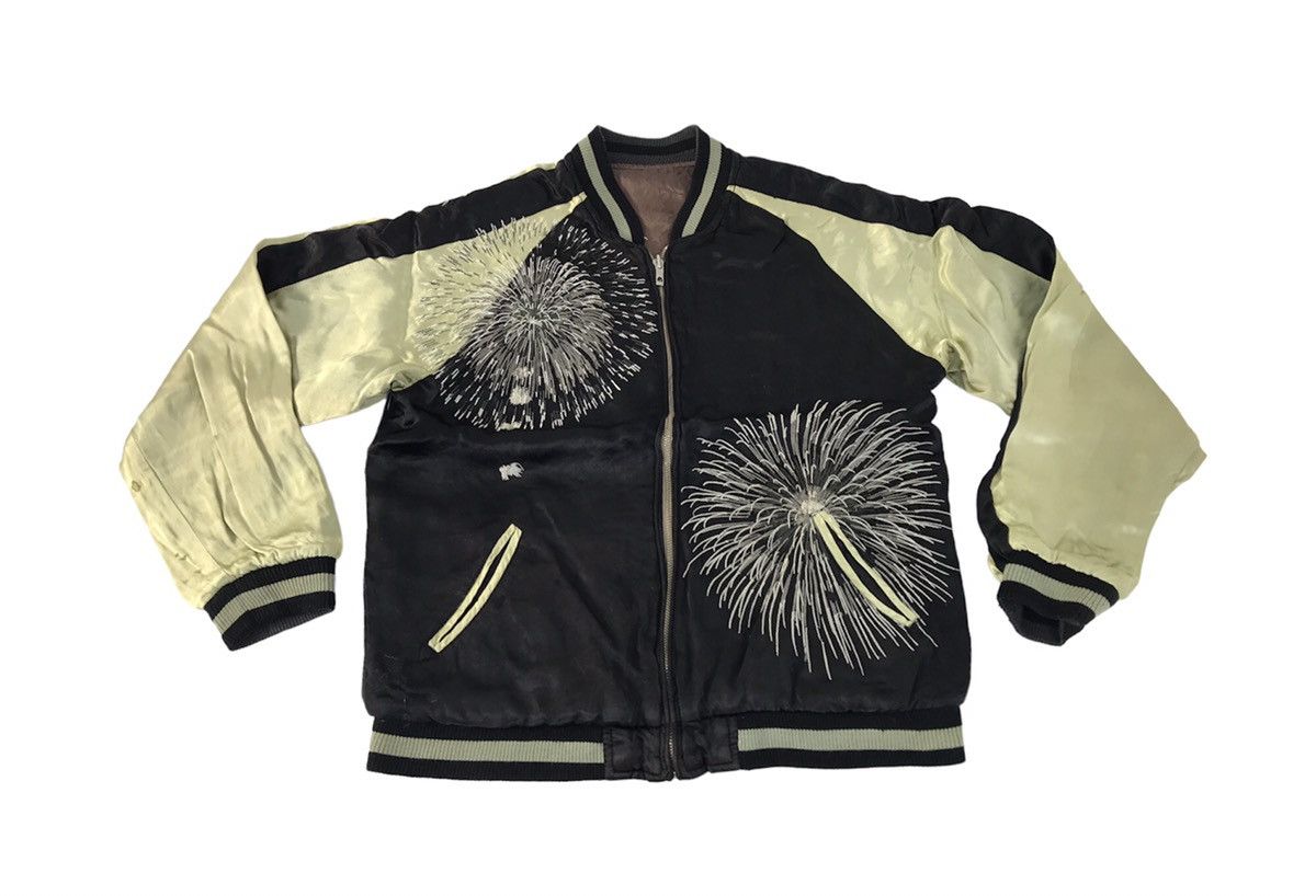 Japanese Brand Reversible Sukajan Souvenir Jacket Embroidery Fireworks Art Size US M / EU 48-50 / 2 - 3 Thumbnail