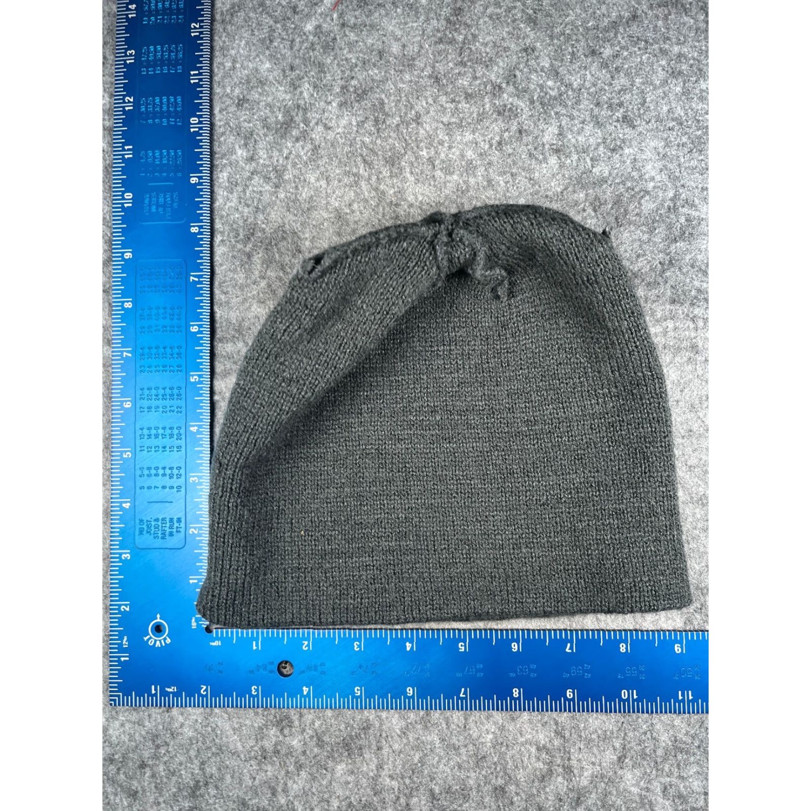 Vintage Beanie Toque Adult One Size Gray Black Beige Knit Acrylic Winter Snow Ski Hat Mens Women Size ONE SIZE - 4 Thumbnail
