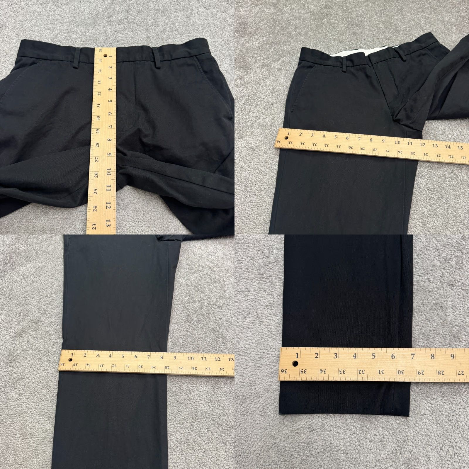 J.Crew J.Crew bowery Slim Chino Pants Mens 30x32 Black Straight Leg Cotton Flat Front Size US 30 / EU 46 - 10 Thumbnail