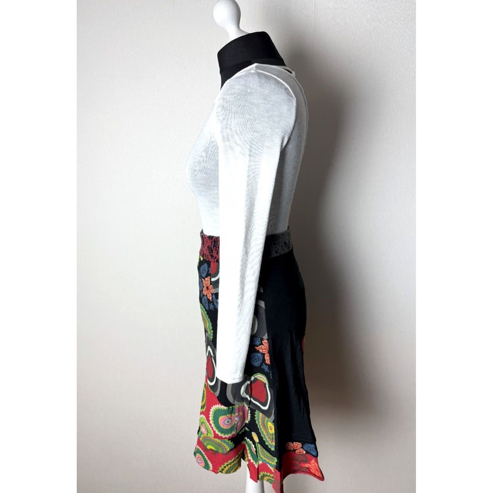 Desigual Desigual Skirt S Women Knee Length Multicoloured Cotton Desigual Skirt Women S Knee Length Multicoloured Cotton Size 28" / US 6 / IT 42 - 3 Thumbnail