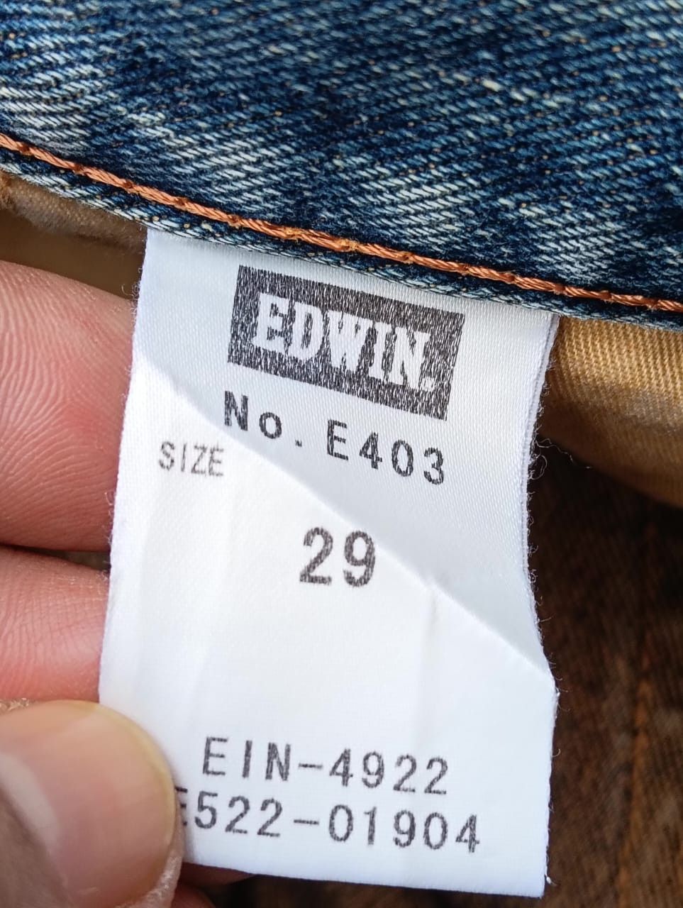 Edwin EDWIN Made in Japan 403 Light Wash Distressed Denim. Size US 29 - 8 Thumbnail