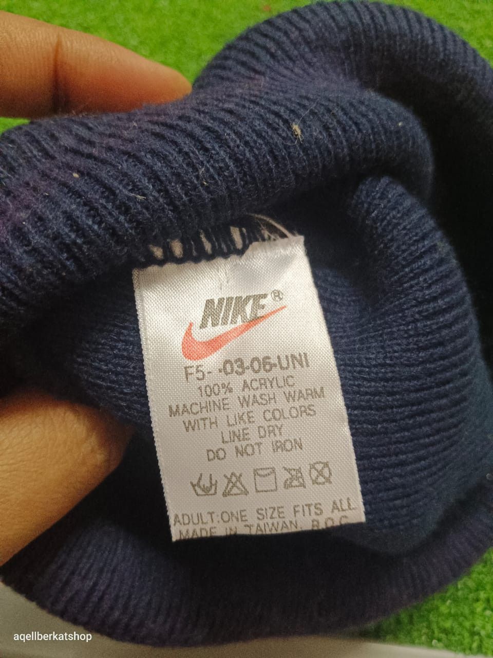 Nike VTG 80s NIKE SWOOSH Taiwan ROC Embroidered Logo Beanie Size ONE SIZE - 8 Thumbnail