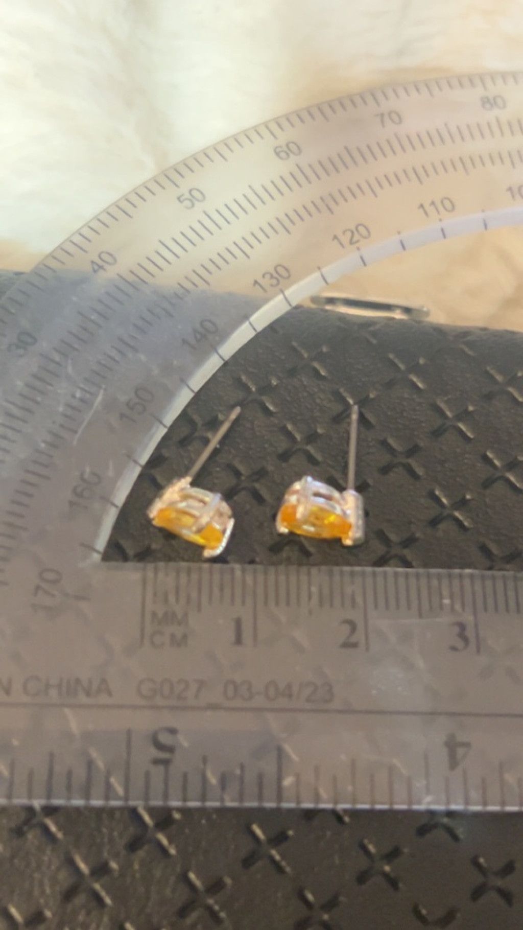 The Unbranded Brand Women's Unbranded Yellow Pear Cut Stud Earrings One Size Size ONE SIZE - 4 Thumbnail