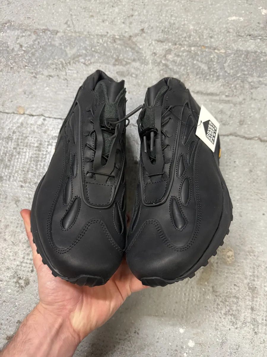 Acne Studios Acne Studios Black Akme Military Vibram Horse Leather Sneakers Size US 11 / EU 44 - 5 Thumbnail