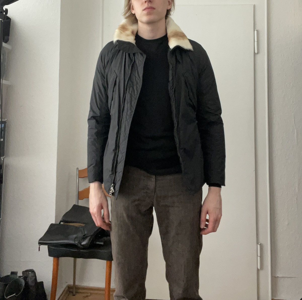 Prada Prada fur collar Gore Tex jacket Size US S / EU 44-46 / 1 - 1 Thumbnail