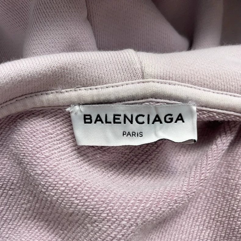 Balenciaga Balenciaga Back printed pink hoodie 2501-Nextarrow Size US S / EU 44-46 / 1 - 3 Thumbnail