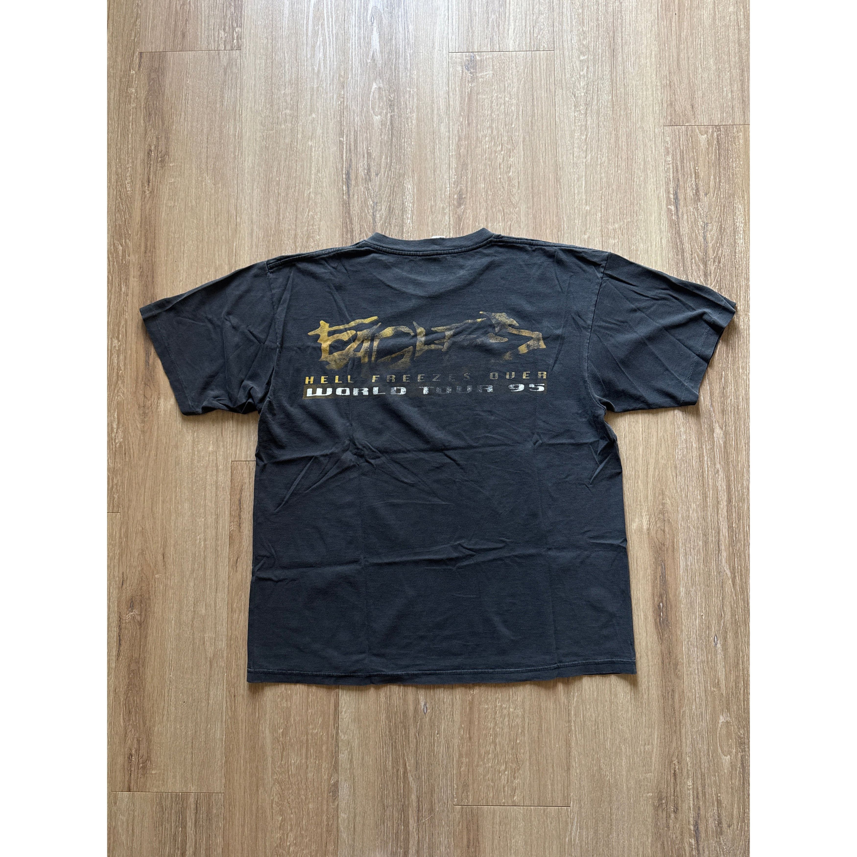 Vintage Vintage 1995 Eagles Hell Freezes Over Tee Size US XL / EU 56 / 4 - 5 Thumbnail