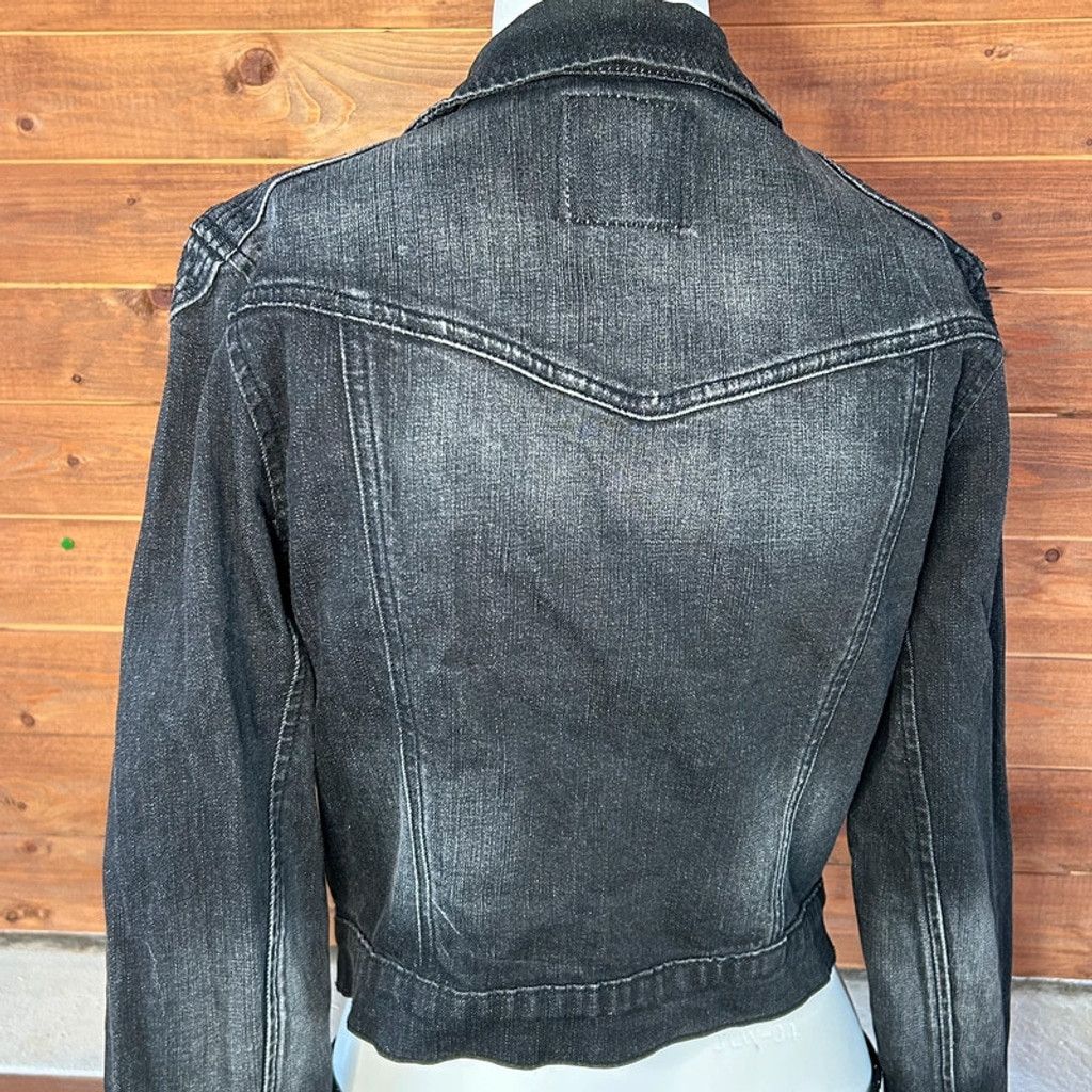 If Six Was Nine Grunge Denim Jacket Size XL / US 12-14 / IT 48-50 - 7 Thumbnail