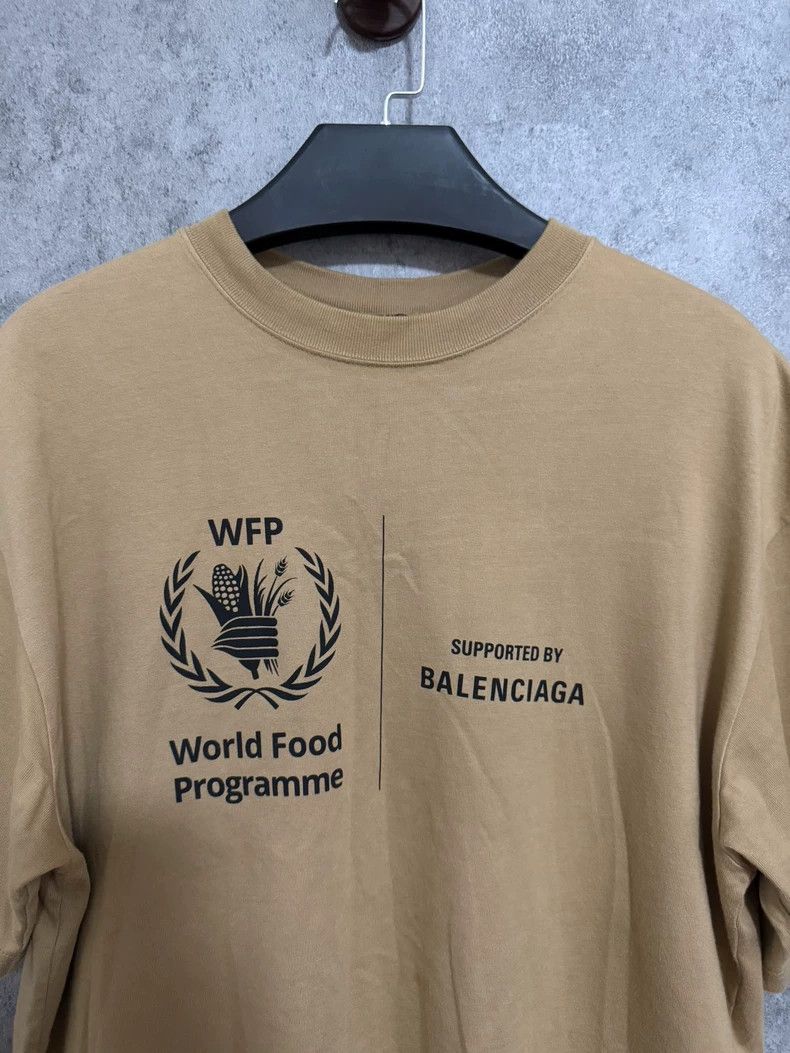 Balenciaga Balenciaga Khaki wheat ear letter short sleeve T-shirt Size US S / EU 44-46 / 1 - 2 Thumbnail