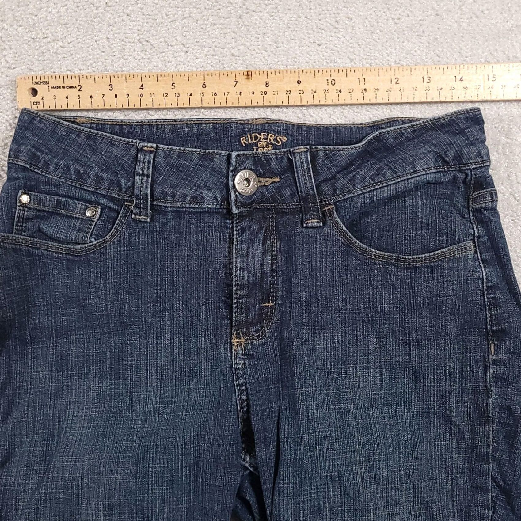 Vintage Riders by Lee Jeans Womens 8 Short Bootcut Stretch Denim Pants Classic Casual Jeans Size 30" / US 8 / IT 44 - 6 Thumbnail