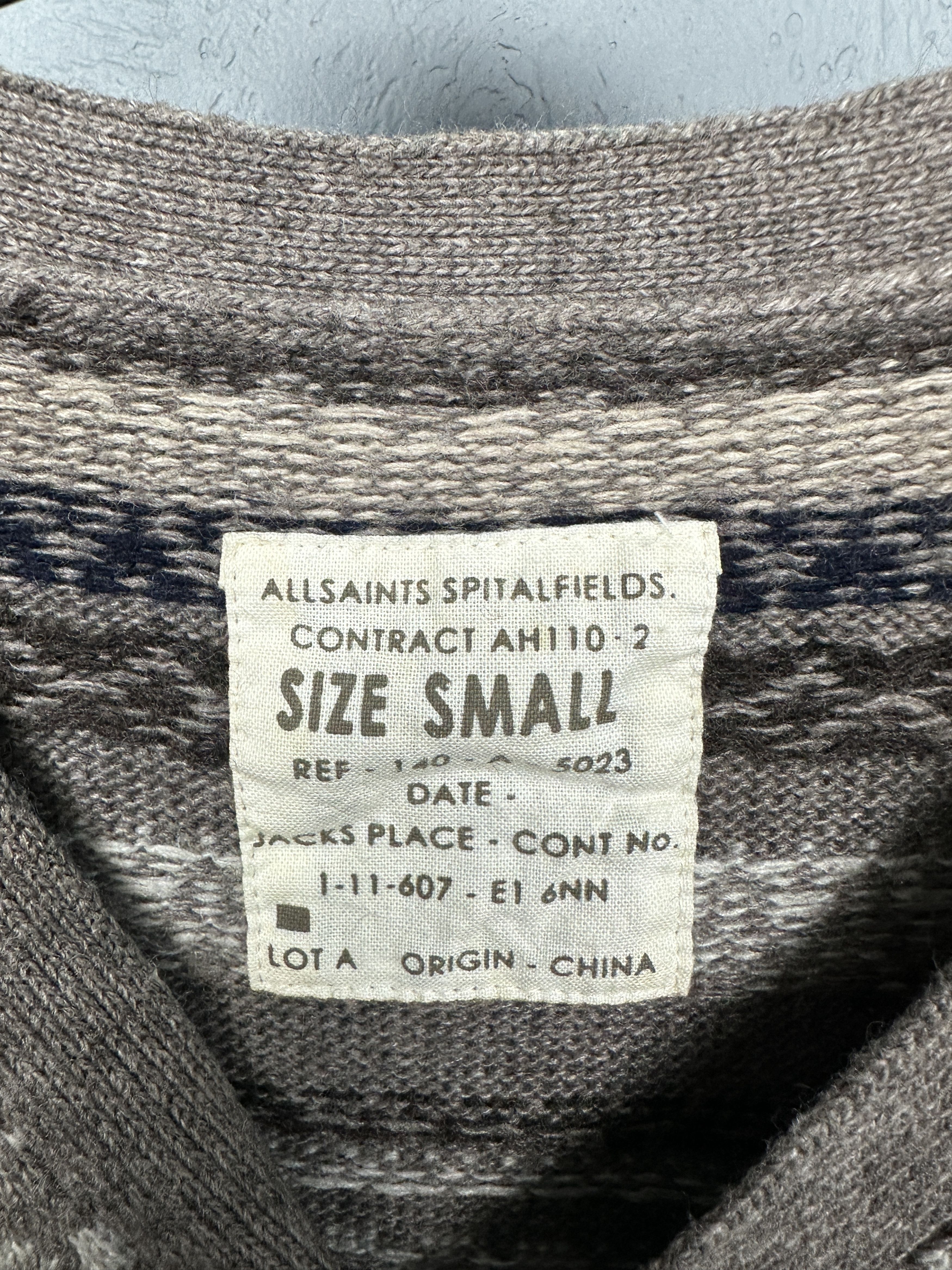 Allsaints Allsaints Halden Mens Wool - Nylon Knit Cardigan Size US S / EU 44-46 / 1 - 3 Thumbnail
