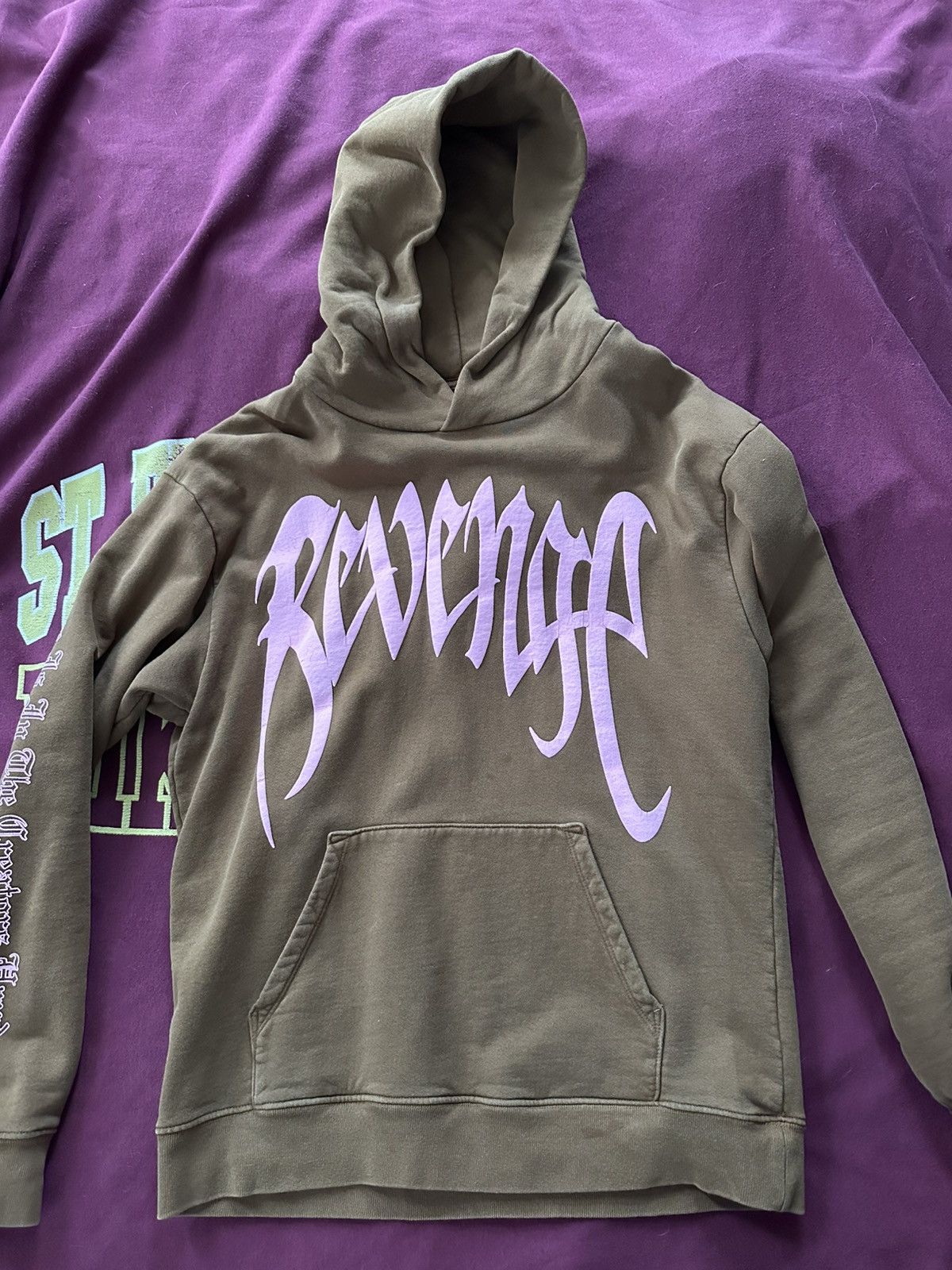 Revenge Revenge Arch Logo Hoodie Brown/Pink Size US M / EU 48-50 / 2 - 1 Thumbnail