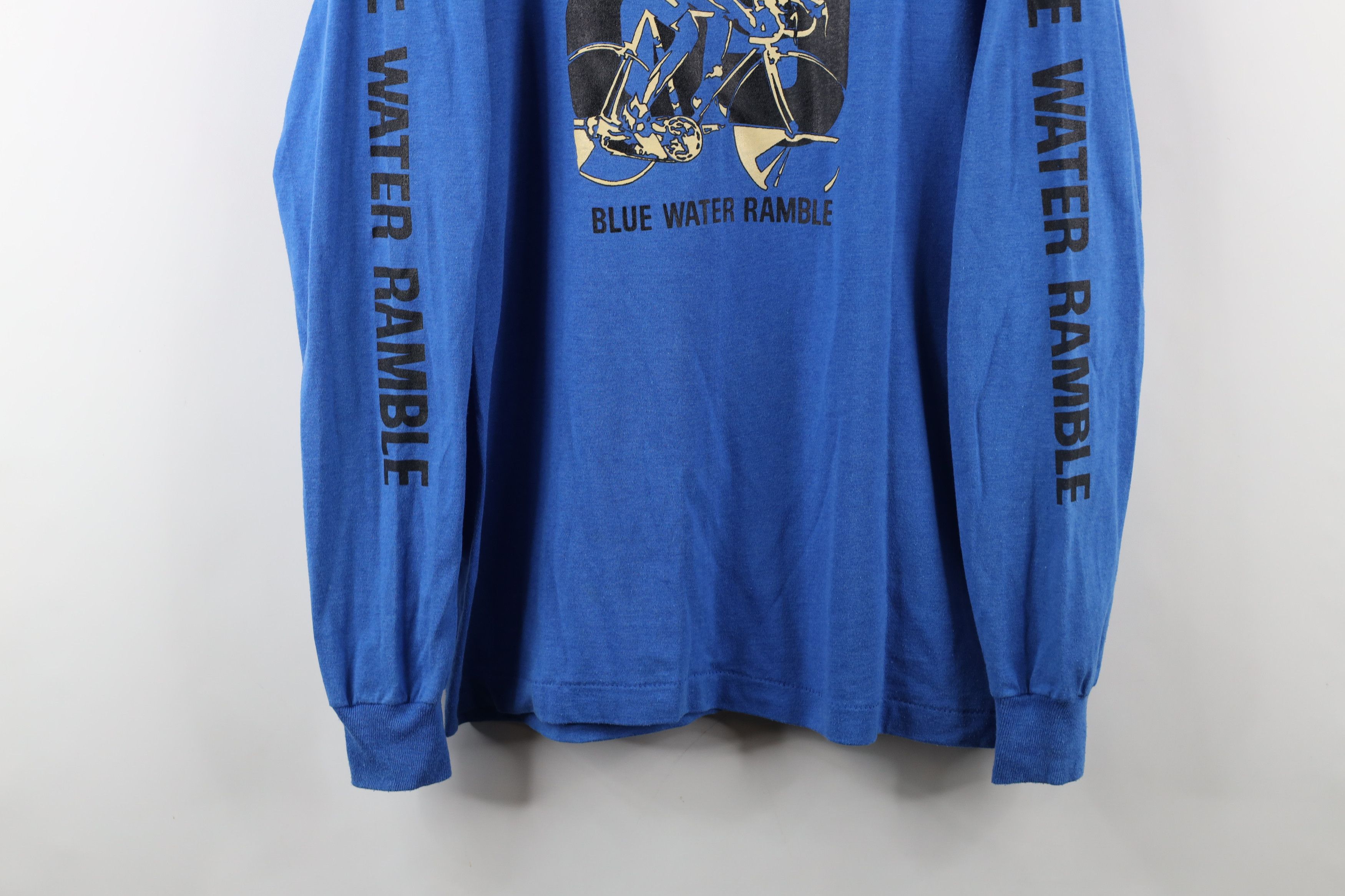 Vintage Vintage 80s Water Ramble Bicycle Cycling Long Sleeve T-Shirt Size US M / EU 48-50 / 2 - 3 Thumbnail