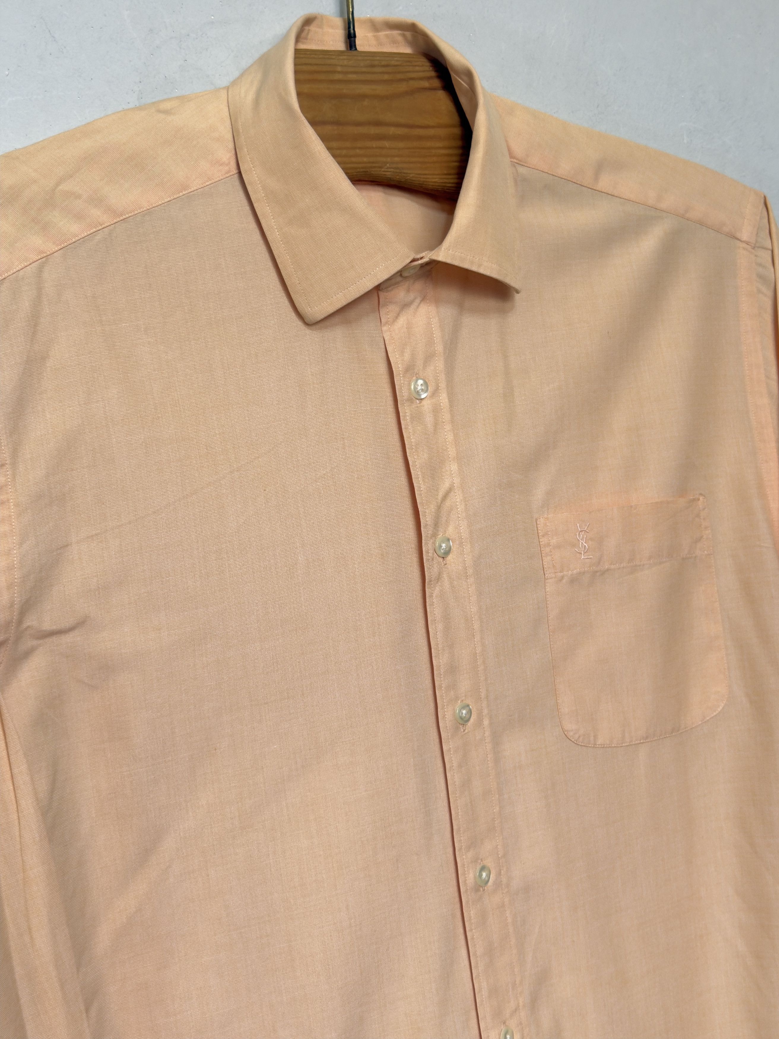Yves Saint Laurent 🔥 ysl orange shirt Yves Saint Laurent size M Size US M / EU 48-50 / 2 - 2 Thumbnail