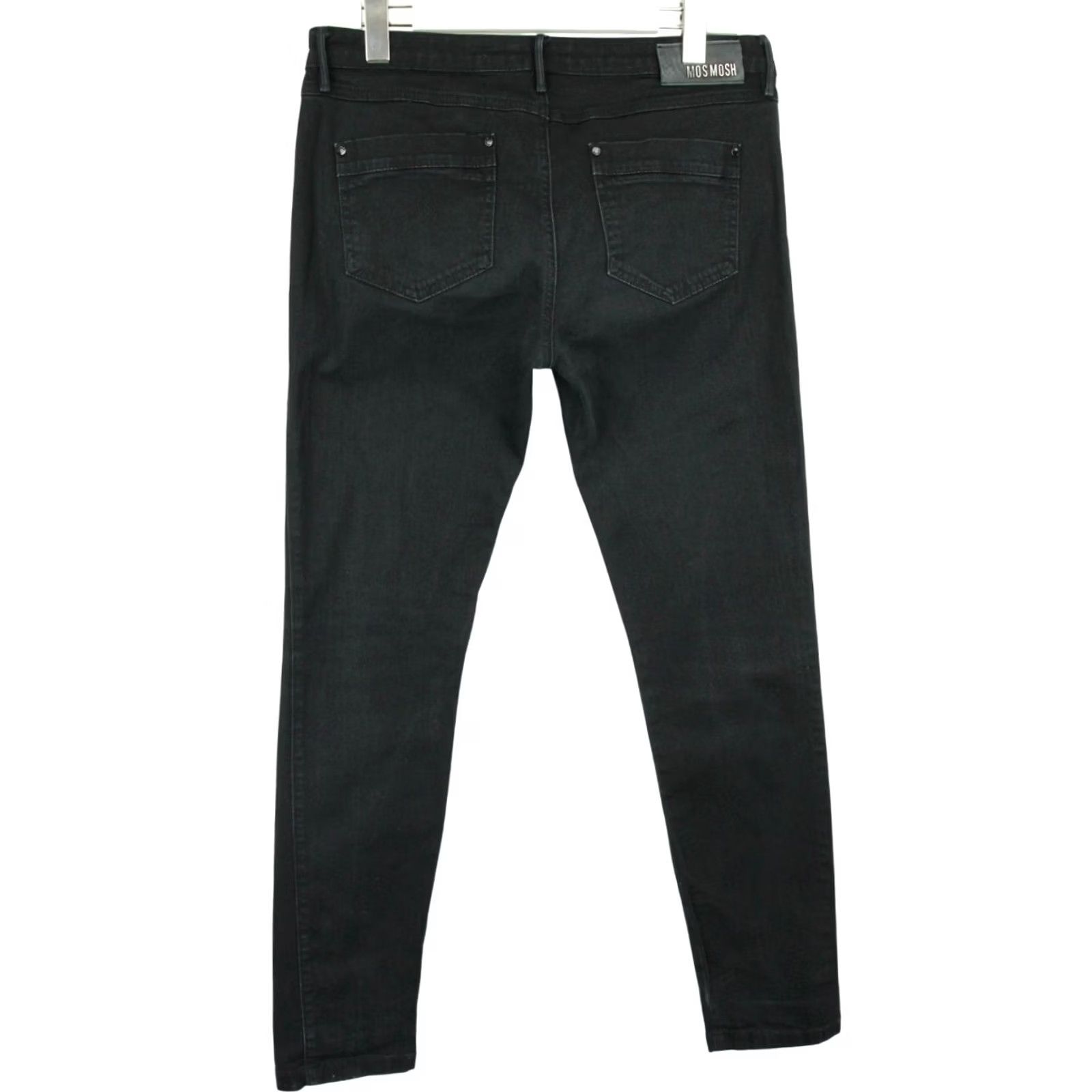 Vintage MOS MOSH Women's Jeans W32 Slim Fit Black Denim Zip Fly Size 24" / US 00 / IT 34 - 2 Thumbnail