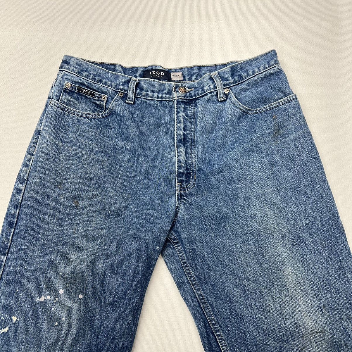 Izod × Vintage Izod Men Jeans Blue Relaxed Fit Straight Leg Denim Workwear Size US 36 / EU 52 - 10 Thumbnail