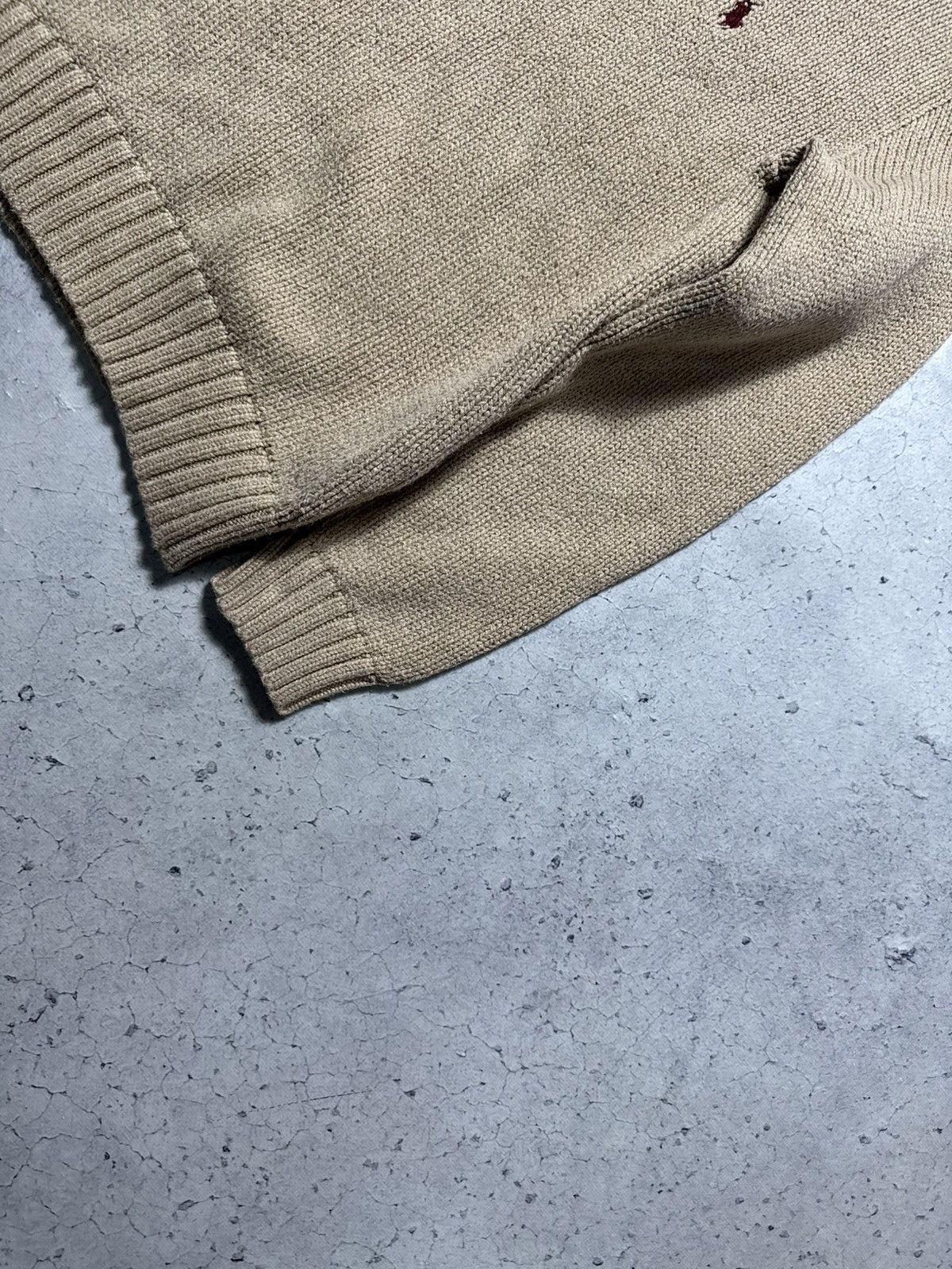 Polo Ralph Lauren Polo Ralph Lauren Knitted 1/4 Zip Beige Vintage Sweater Size US S / EU 44-46 / 1 - 3 Thumbnail