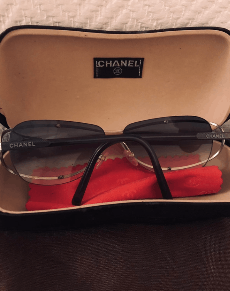 Chanel × Vintage CHANEL Sunglasses 4020 Mask Visor Rimless Ski Shield 4033 Size ONE SIZE - 3 Thumbnail