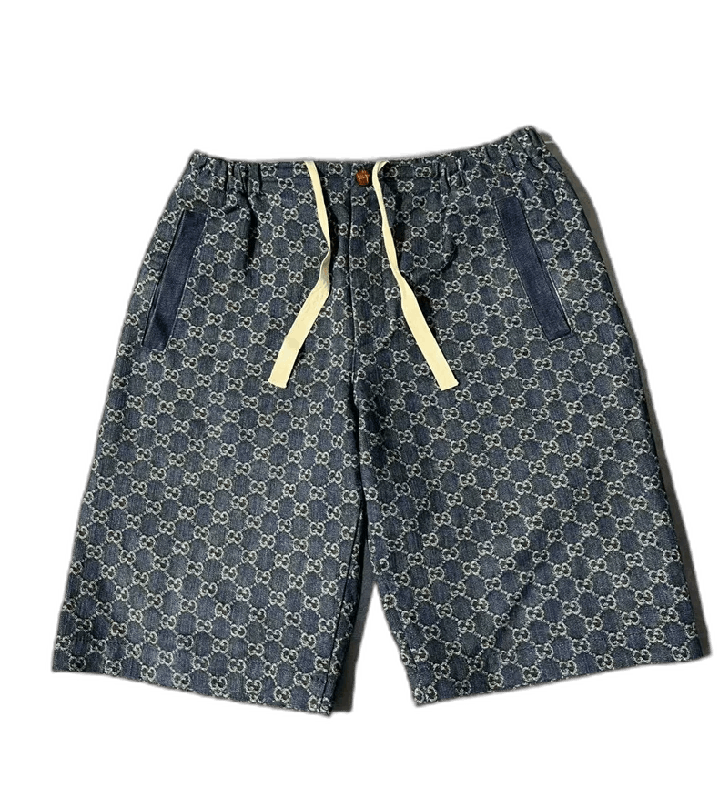 Gucci Gucci All Over Print Denim Shorts-2506 Size US 44 / EU 60 - 1 Thumbnail