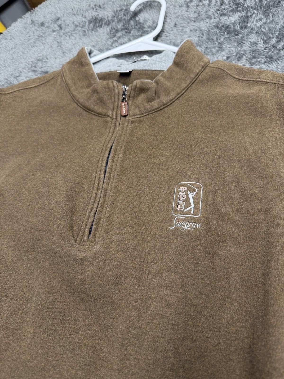Peter Millar Peter Millar TPC Sawgrass Brown 1/4 Zip Pullover Vest XL Size US XL / EU 56 / 4 - 1 Thumbnail