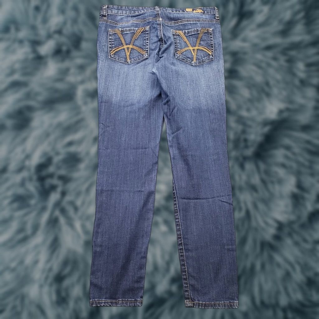 Vintage KUT from the Kloth Jeans Womens 6 Blue Denim Slim Fit Stretch 5-Pocket Design Jeans Size 28" / US 6 / IT 42 - 1 Thumbnail