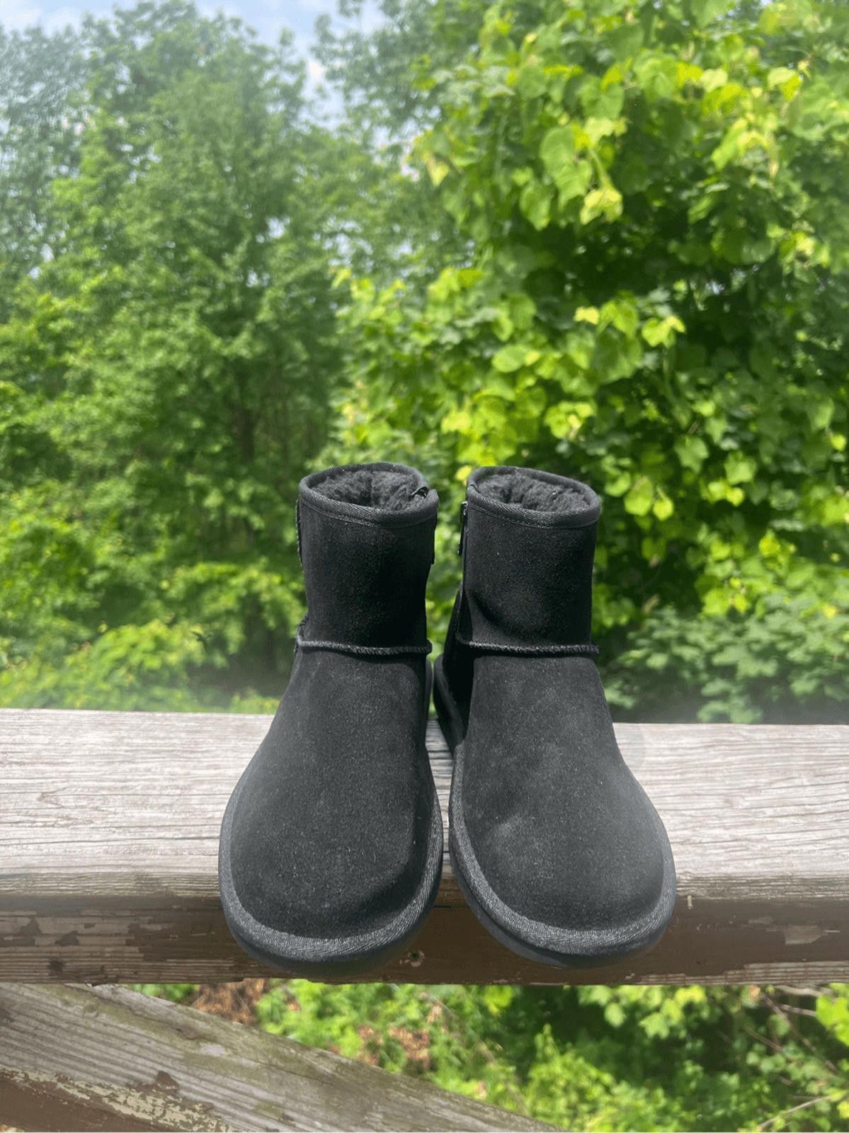 Koolaburra KOOLABURRA Leather Suede Black Booties Sz 5 NWOB Size US 5 / IT 35 - 7 Thumbnail