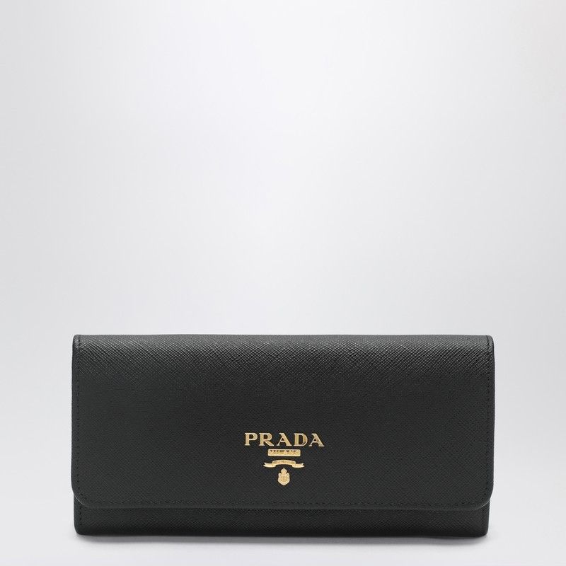 Prada Prada Large Black Saffiano Leather Wallet Size ONE SIZE - 1 Thumbnail
