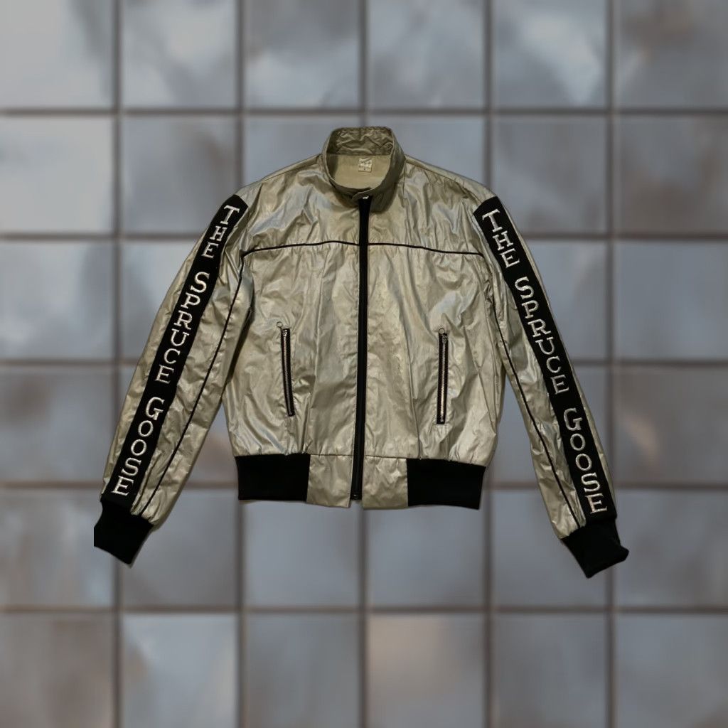 Vintage VINTAGE The Spruce Goose Hughes H-4 Hercules Aviation Aircraft Jacket Sz. S Mens Size US S / EU 44-46 / 1 - 1 Thumbnail