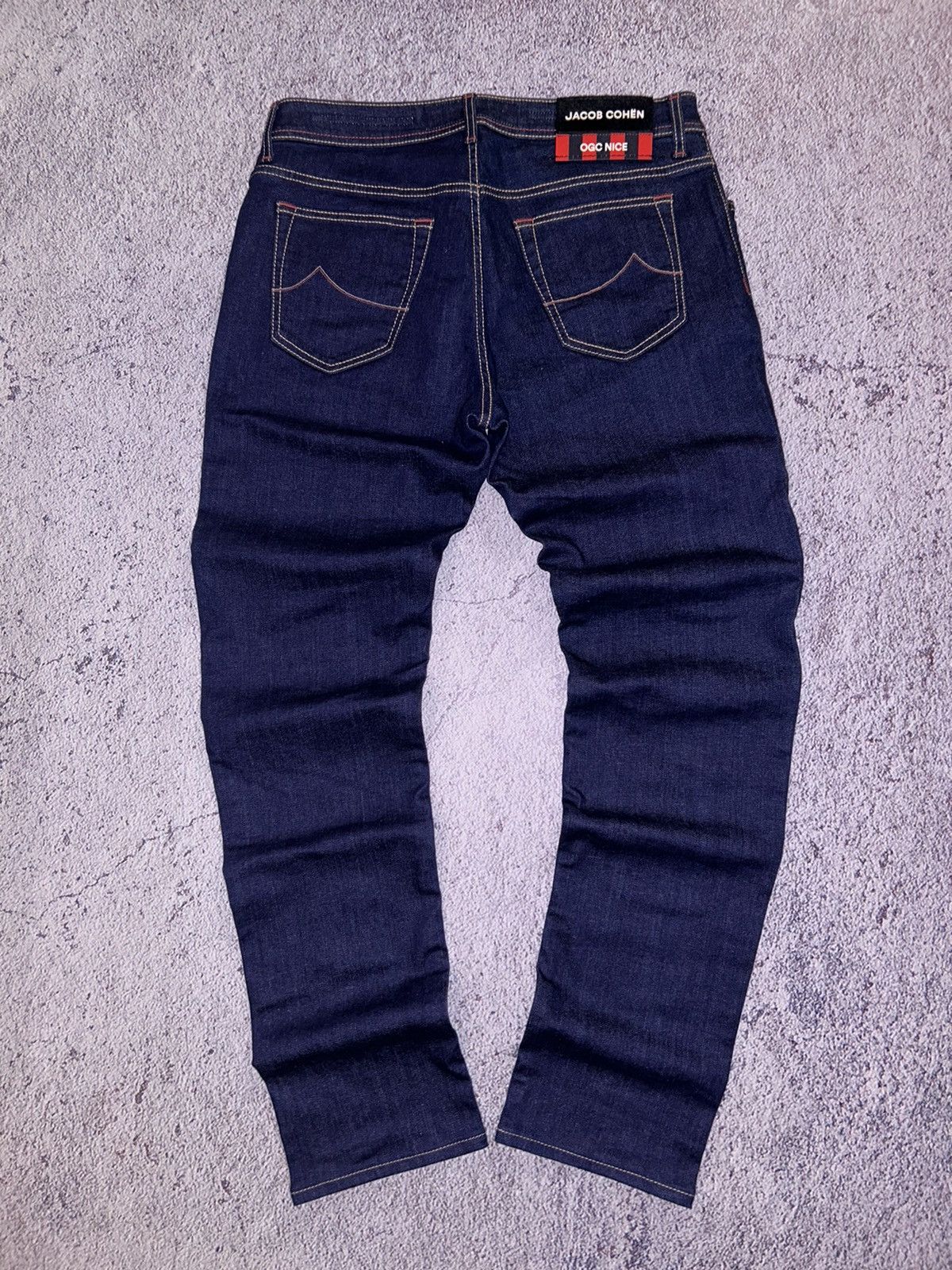 Image of Italian Designers x Jacob Cohen Jacob Cohën Bard Ogc Nice Duncan Slim Fit Stretch Jeans in Navy (Si