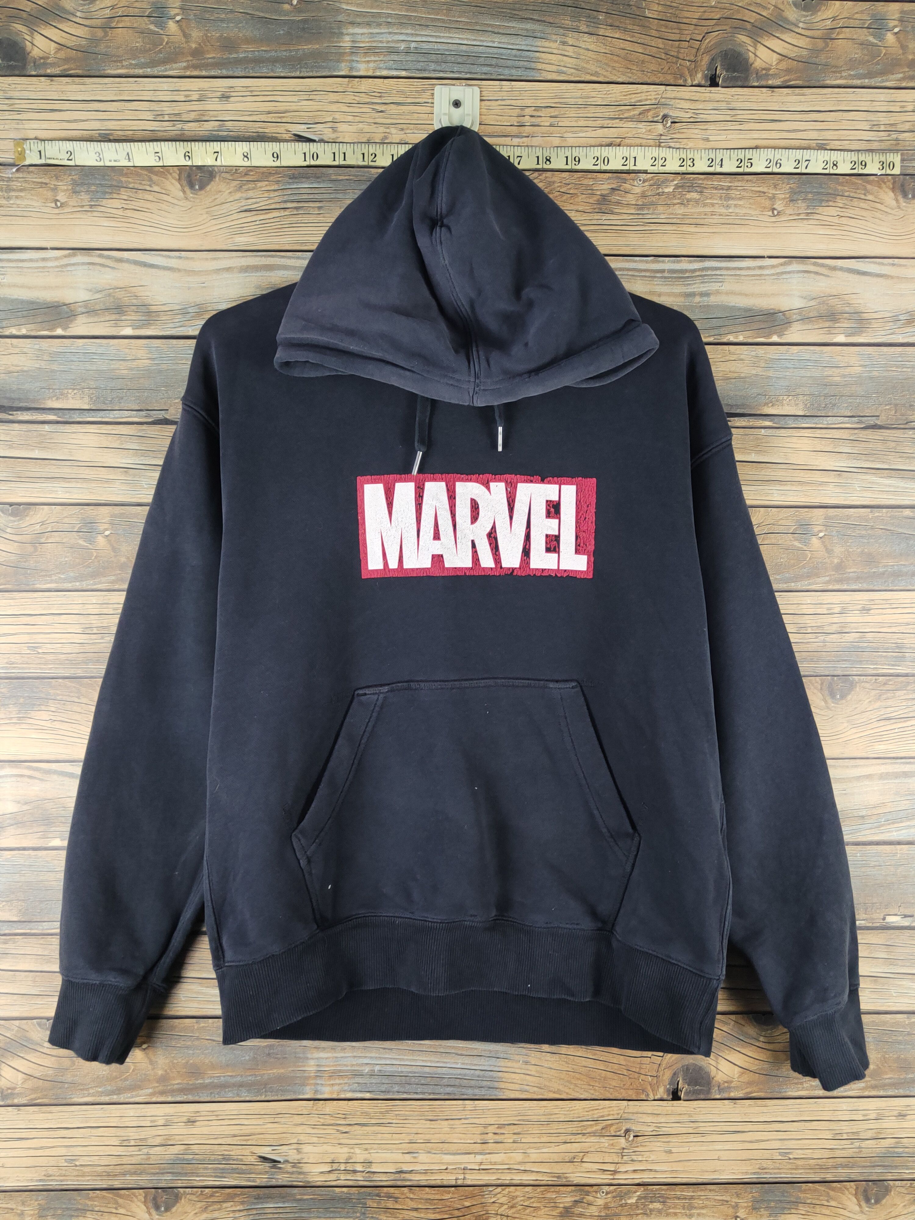 Marvel Comics DL Marvel Comics-GU Black Faded Hoodie Sweatshirts #2447 Size US M / EU 48-50 / 2 - 1 Thumbnail