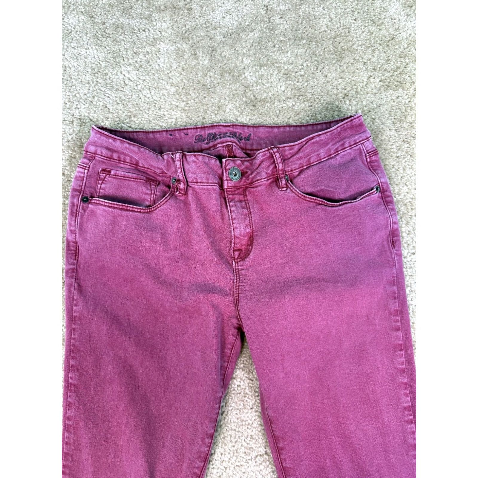 Denime Bullhead Pink Jegging Skinny Jeans Stretch Size 13 Skinniest D478 Size 34" / US 12 / IT 48 - 2 Thumbnail