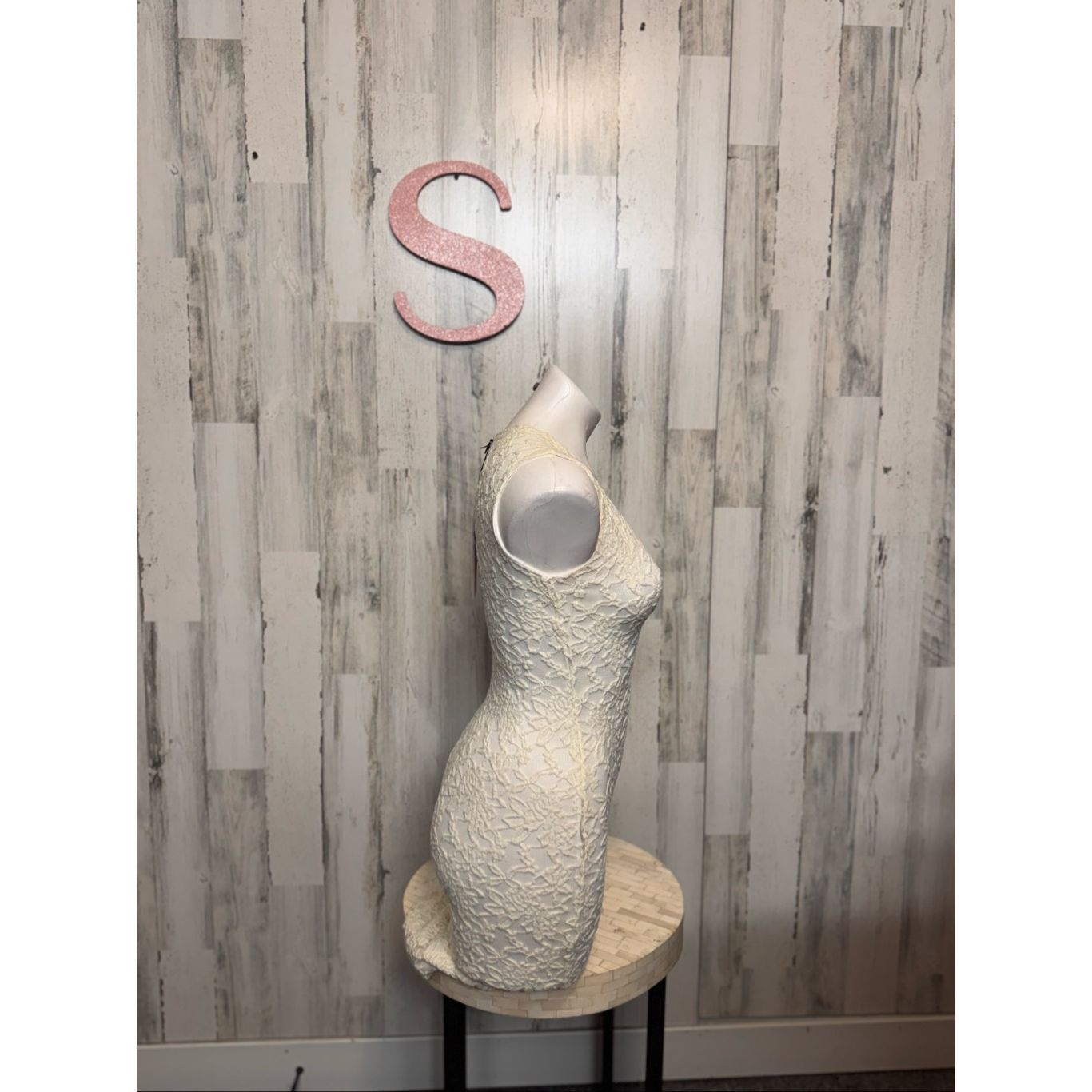 Other Love Chesley White Lace Bodycon Mini Dress | Sleeveless Scoo Size S / US 4 / IT 40 - 6 Thumbnail