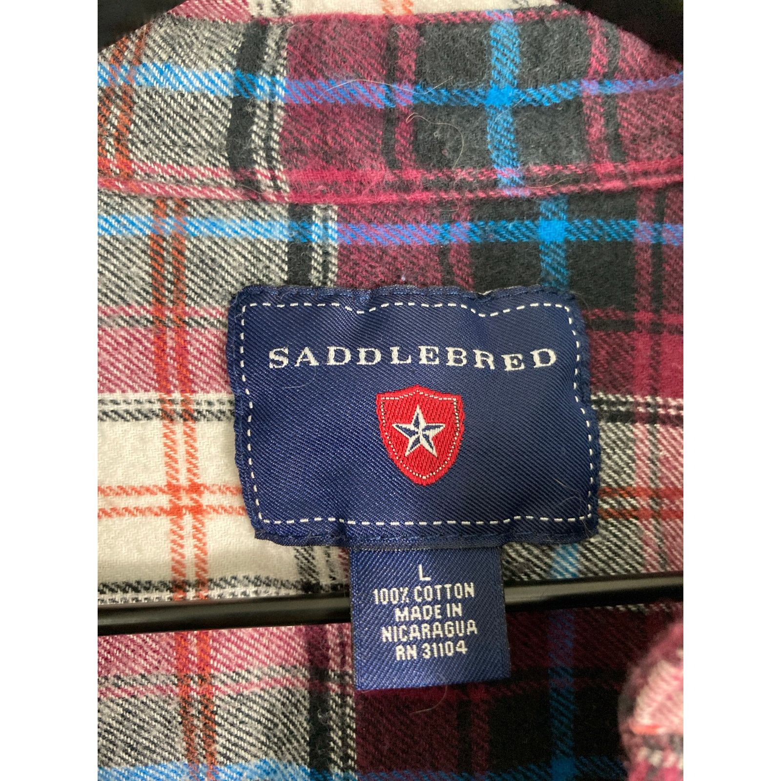 Saddlebred Saddlebred Mens Plaid Flannel Shirt Size L Size US L / EU 52-54 / 3 - 2 Thumbnail