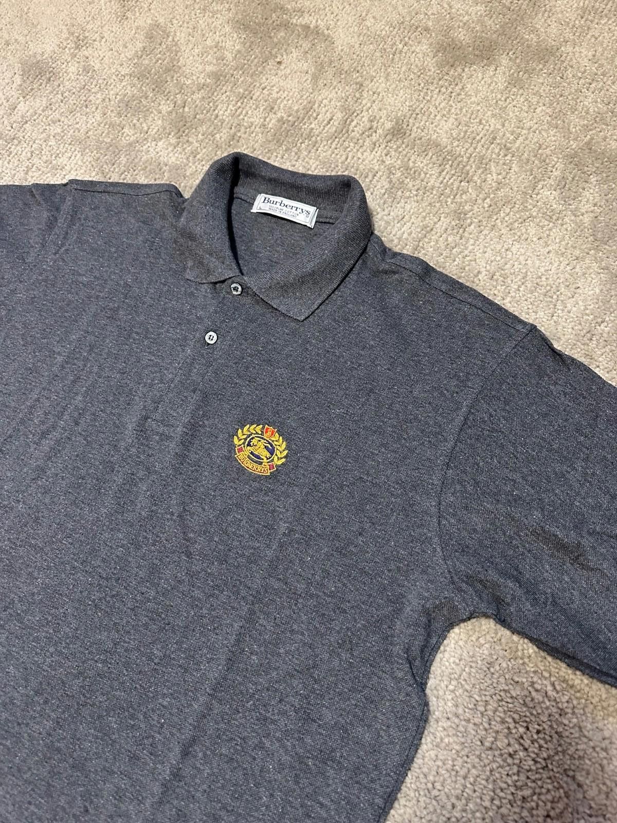 Burberry Vintage Burberrys Polo Shirt Sz L Size US L / EU 52-54 / 3 - 3 Thumbnail