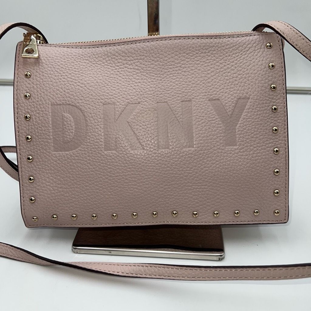 DKNY DKNY Blush Pink Leather Studded Crossbody Bag Size ONE SIZE - 2 Thumbnail