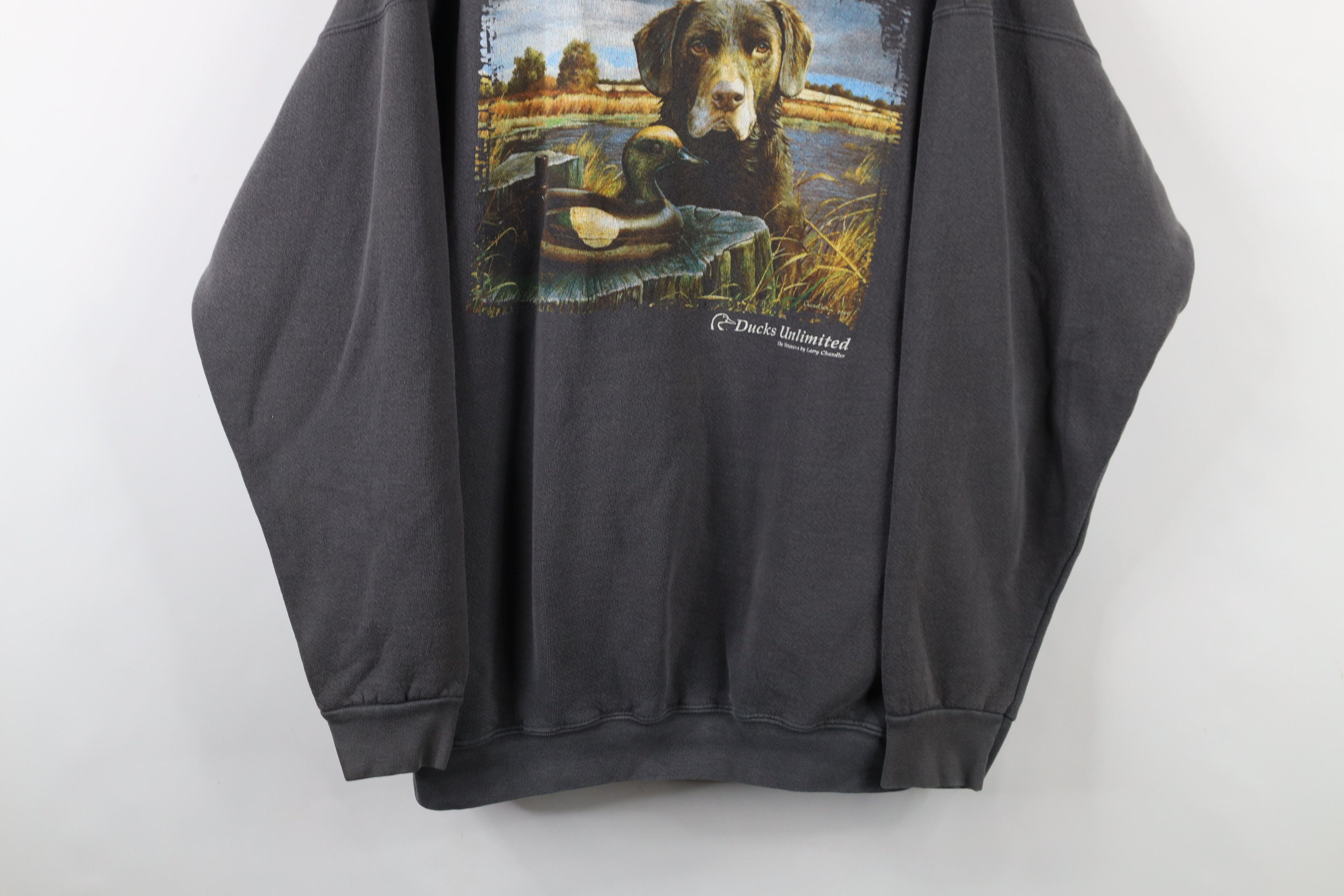 Vintage Vintage 90s Ducks Unlimited Dog Decoy Crewneck Sweatshirt Size US XXL / EU 58 / 5 - 3 Thumbnail