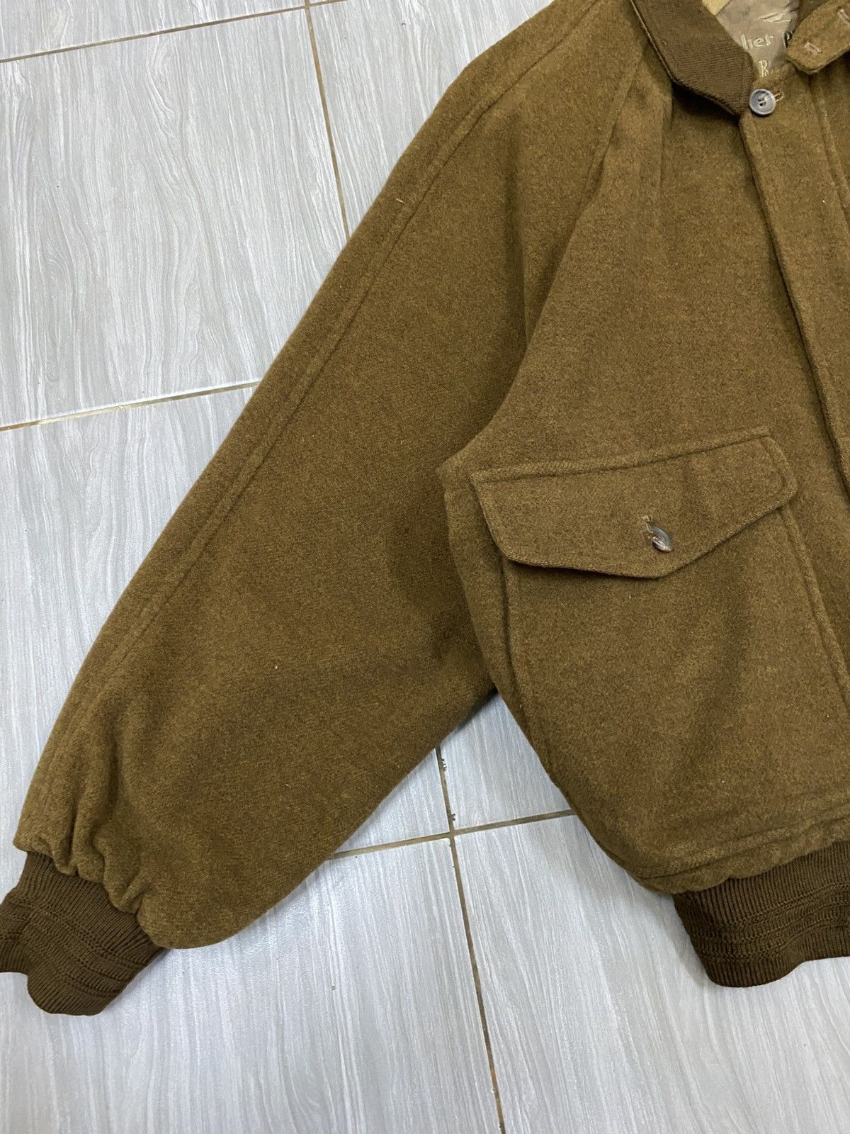 Vintage Vtg 80s Wool Cashmere Jacket Brown - Atelier Pie Monte Size US L / EU 52-54 / 3 - 5 Thumbnail